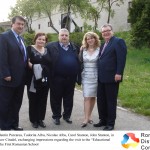 1 - Theodor Valentin Purcarea, Tudorita Albu, Nicolae Albu, Carol Stanton, John Stanton, in front of Brasov Citadel, exchanging impressions regarding the visit to the “Educational Citadel” of the First Ro-1