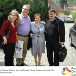 Carol Stanton, John Stanton, Tudorita Albu  and Theodor Valentin Purcarea at the end of the visit to the first Romanian School