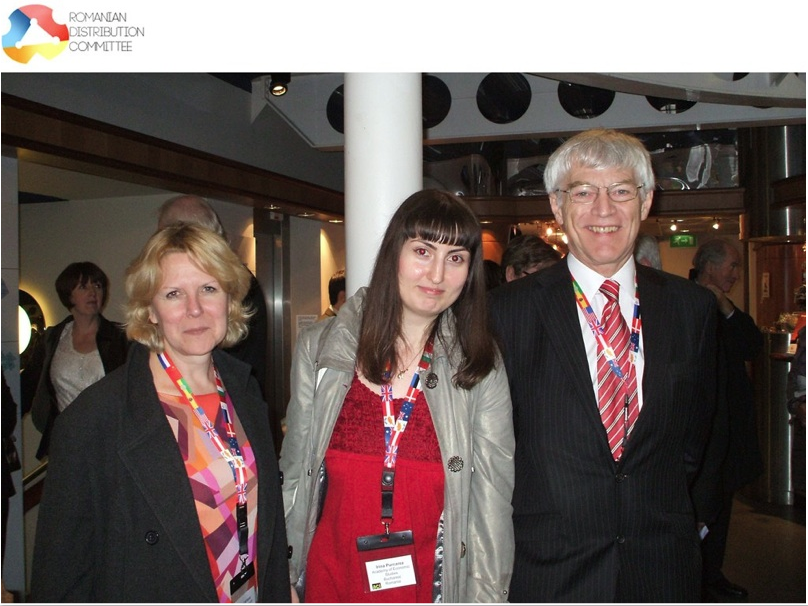 Irina Purcarea with Joan Lockyer and Nigel Adams at the European Conference on Innovation and Entrepreneurship, Aberdeen, 2011