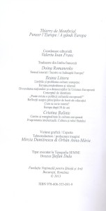 Thierry de Montbrial, Penser l’Europe, 2013 (Book editorial coordination)