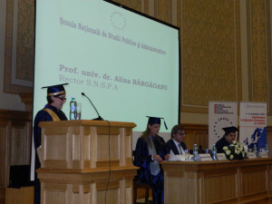 4.	Professor Alina BÂRGĂOANU, Rector of NUPSPA, opened the ceremony