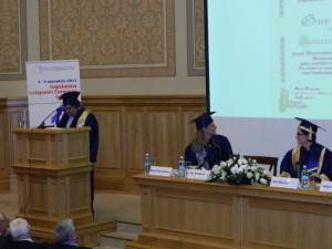 8.	Professor Iordan Gheorghe BĂRBULESCU, President of NUPSPA Senate (who read the contents of the Diploma in Latin)