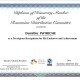 3. Dumitru Patriche, Diploma of Honorary Member of the Romanian Distribution Committee